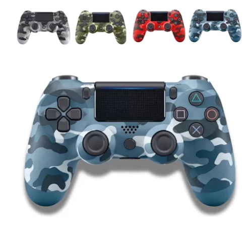 Controle camuflado compatível com Ps4 sem fio joystick com cabo carregável