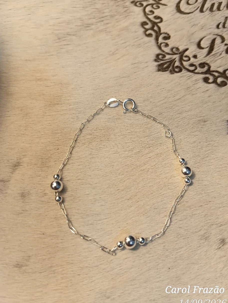 Pulseira Bolinhas 5 e 3 mm