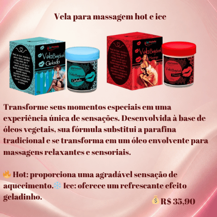 Vela para Massagem Hot e Ice