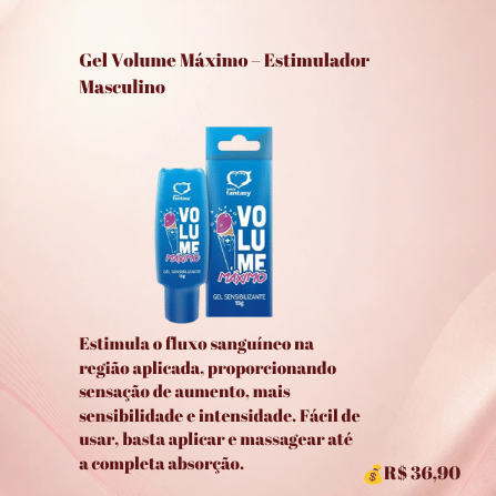 Gel Volume Máximo Estimulador Masculino