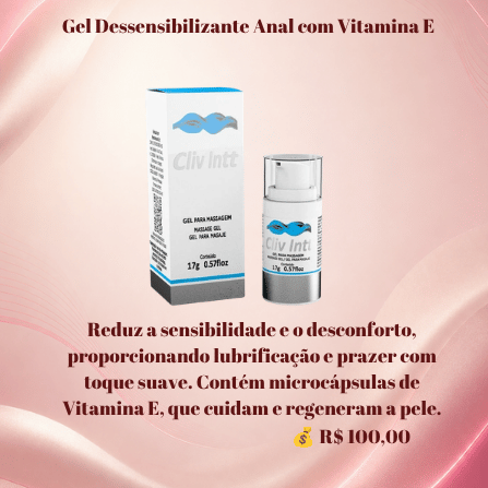 Gel Dessensibilizante Anal com Vitamina E