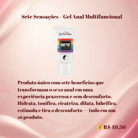 Sete Sensações Gel Anal Multifuncional