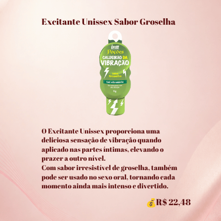 Excitante Unissex Sabor Groselha