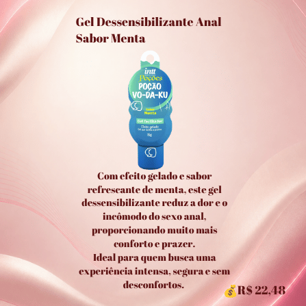 Gel Dessensibilizante Anal Sabor Menta
