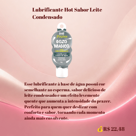 Lubrificante Hot Sabor Leite Condensado