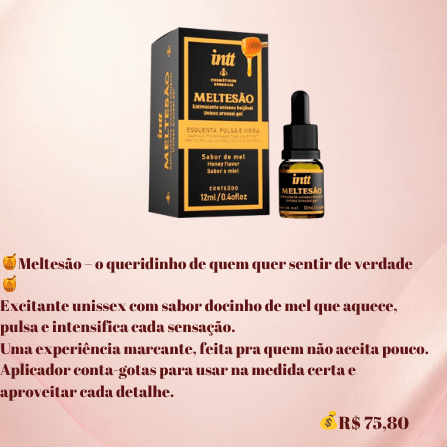 Meltesão Excitante Unissex Sabor Mel