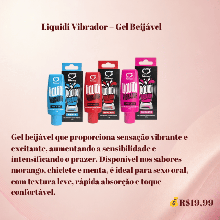 Liquidi Vibrador Gel Beijável