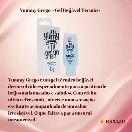 Yummy Grego Gel Beijável Térmico