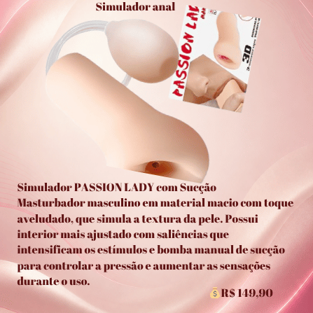 Simulador Passion Lady com Sucção