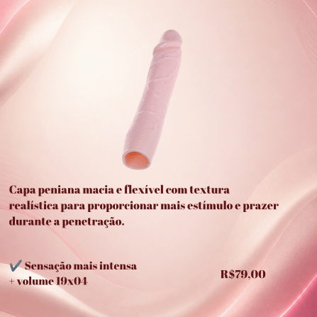 Capa Peniana Sensação Mais Intensa 19x04