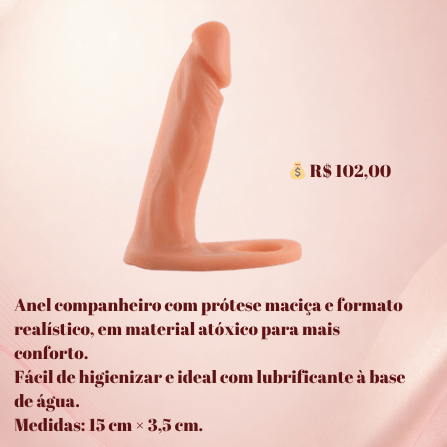 Anel Companheiro com Prótese Maciça 15 x 3,5 cm