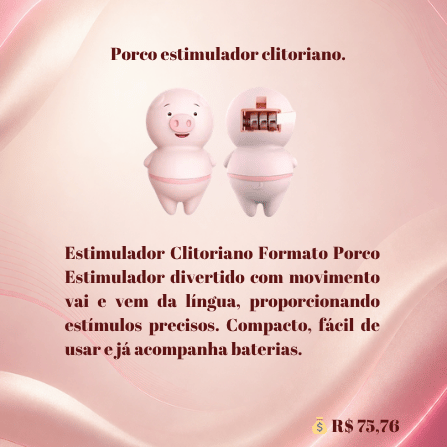 Estimulador Clitoriano Formato Porco