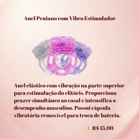 Anel Peniano com Vibro Estimulador