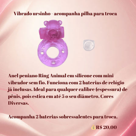Anel Peniano Ring Animal com Vibro