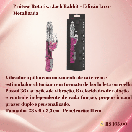 Prótese Rotativa Jack Rabbit Edição Luxo Metalizada