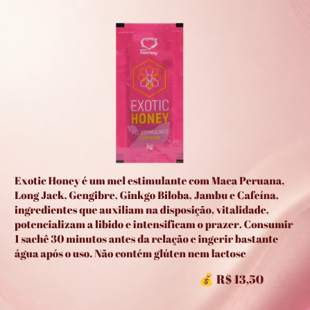Exotic Honey Feminino Estimulante