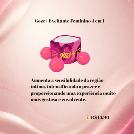 Goze+ Excitante Feminino 4 em 1