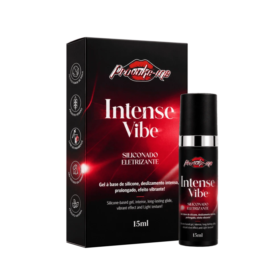 LUBRIFICANTE INTENSE VIBE SILICONADO ELETRIZANTE 15G