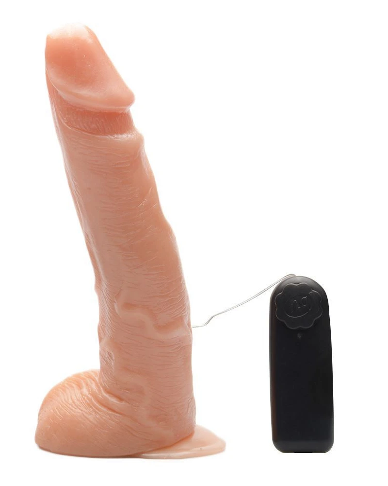 PÊNIS COM VIBRO E VENTOSA 23 x 4,4cm