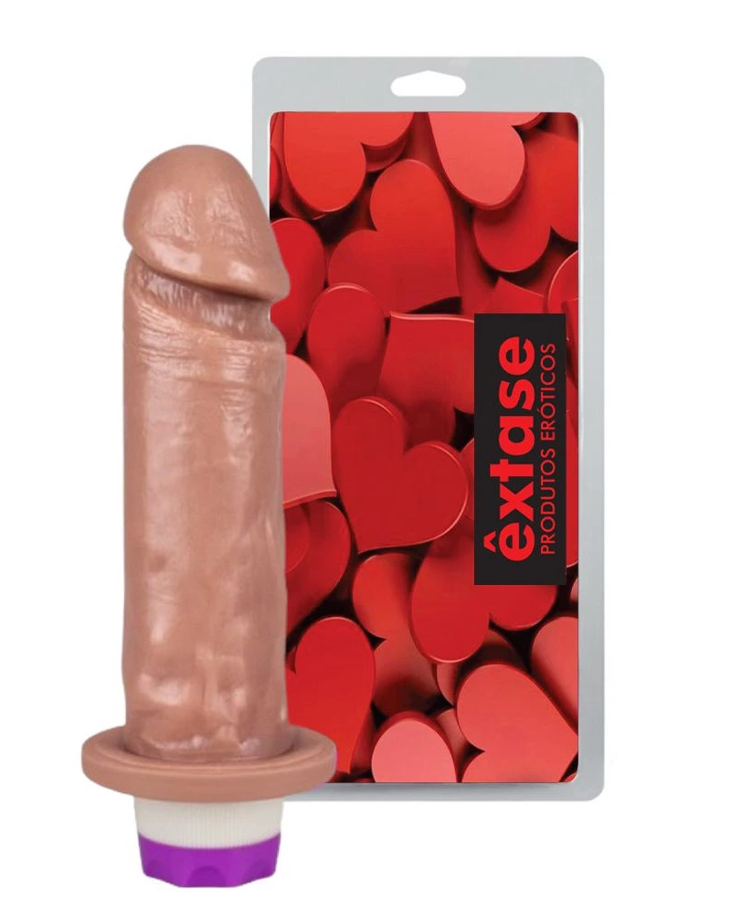 PÊNIS REALISTICO 15x4cm COM VIBRO INTERNO