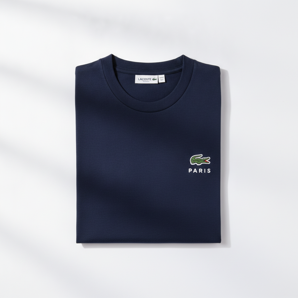 Camiseta Lacoste Paris Azul Escuro Azul Escuro Paris