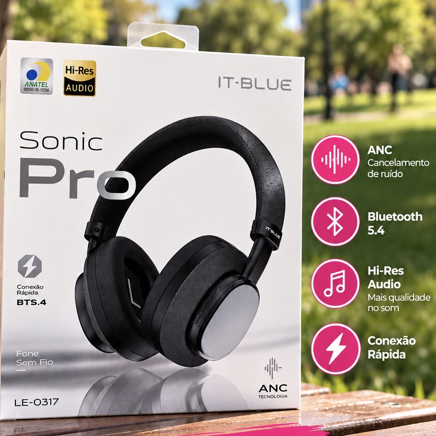 Headset Bluetooth It Blue LE-0317