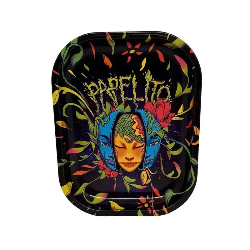 BANDEJA DE METAL - PEQUENA - PAPELITO - MÃE NATUREZA