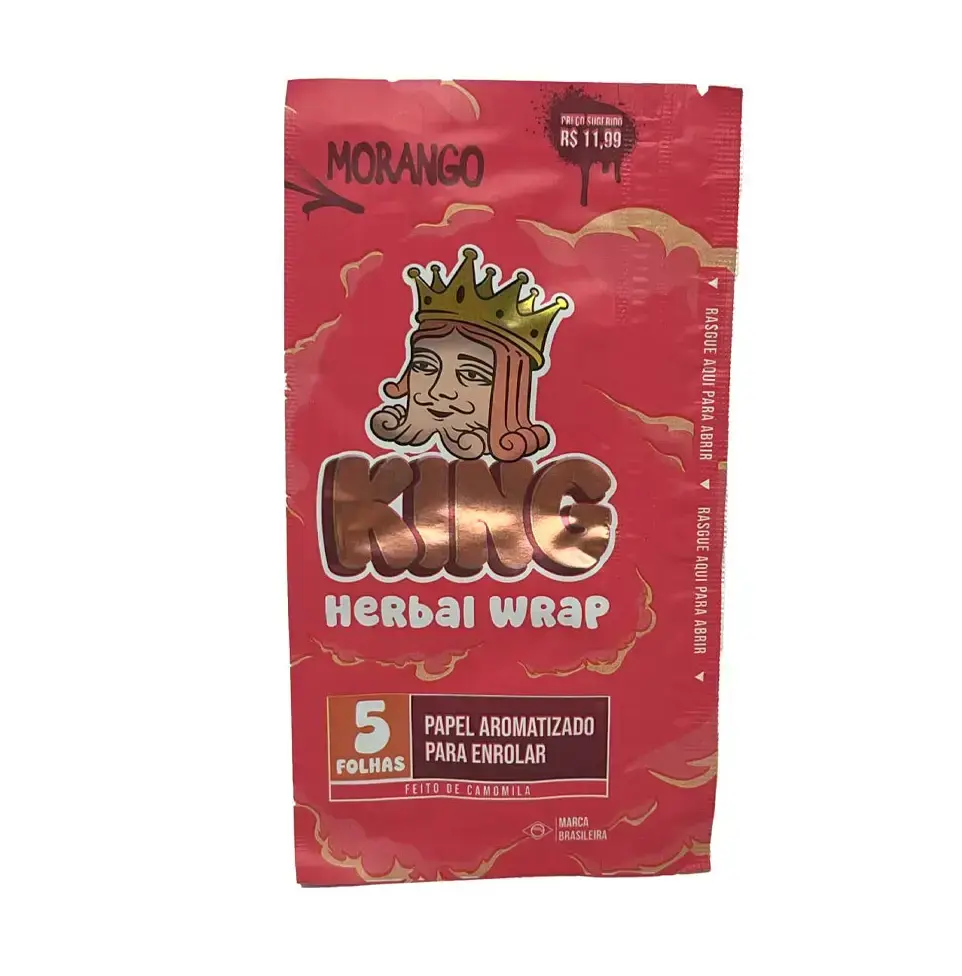 BLUNT KING - PACK 5 FOLHAS - MORANGO