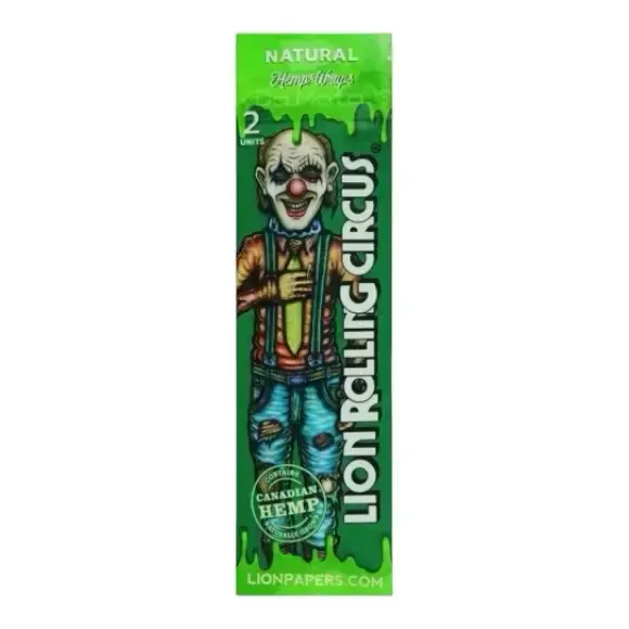 BLUNT LION ROLLING CIRCUS WEMP WRAPS - 2 FOLHAS - NATURAL