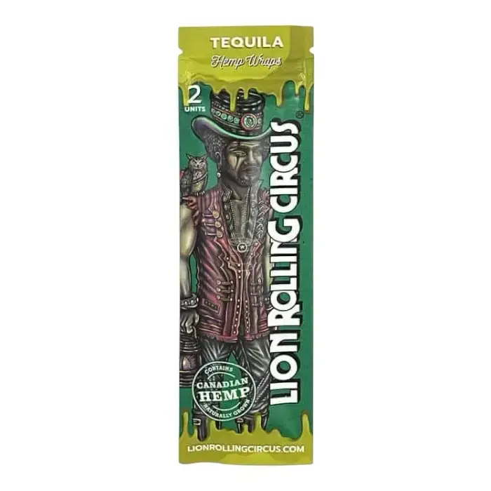 BLUNT LION ROLLING CIRCUS WEMP WRAPS - 2 FOLHAS - TEQUILA