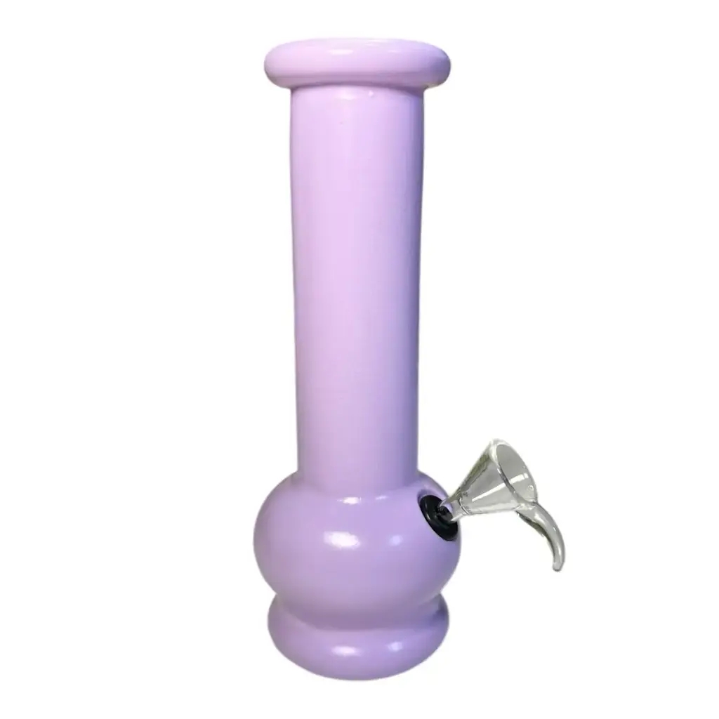 BONG DE VIDRO - PEQUENO - 15CM - LILÁS - ALTA QUALIDADE