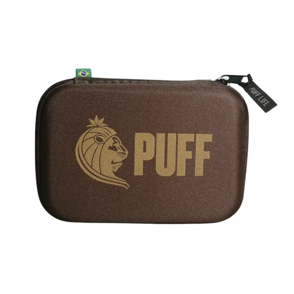 CASE PUFF CLÁSSICO COLORS - MARROM