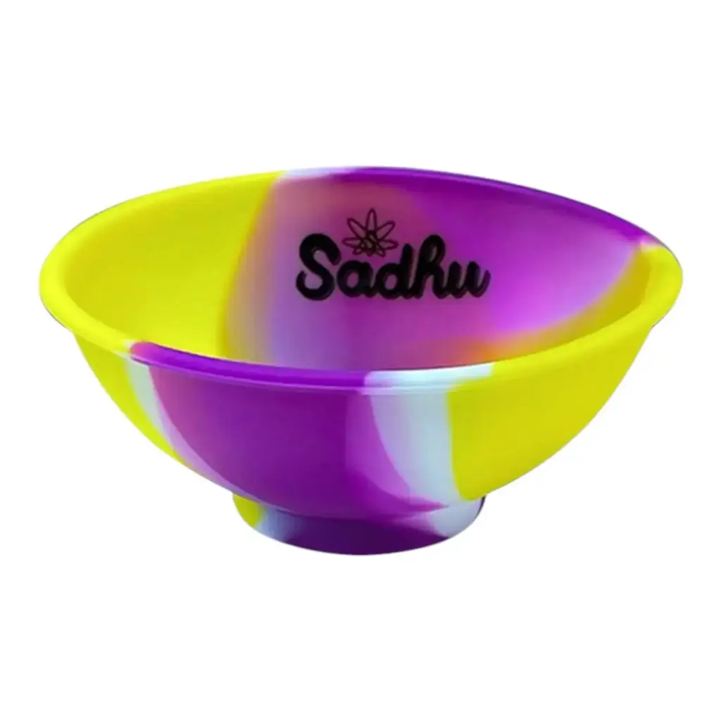 CUIA DE SILICONE SADHU COMPACT - MIX DE CORES - AMARELO/ROXO/BRANCO
