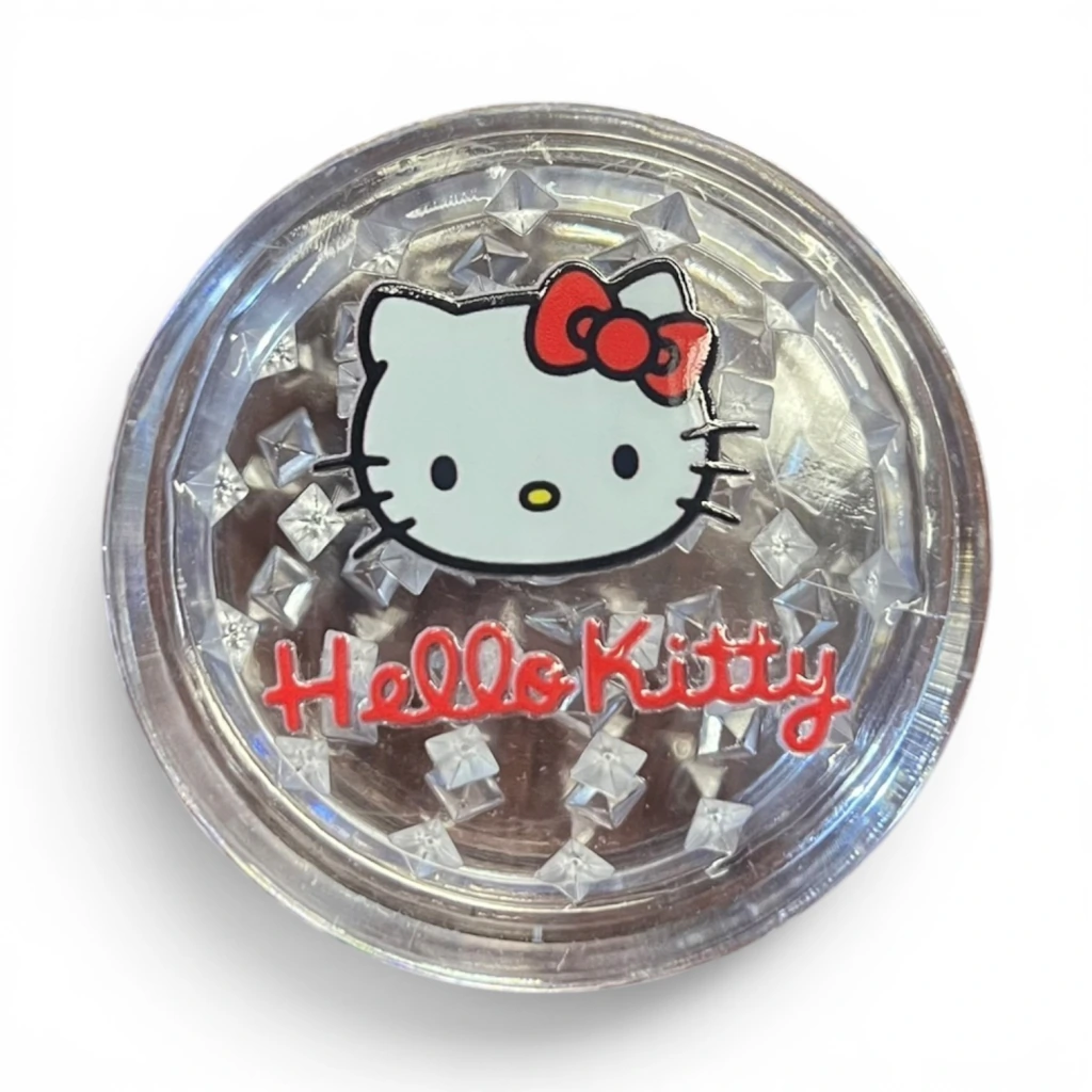 DICHAVADOR DE ACRÍLICO HAND MULLER - 3 PARTES - TRANSPARENTE - HELLO KITTY LOGO RED