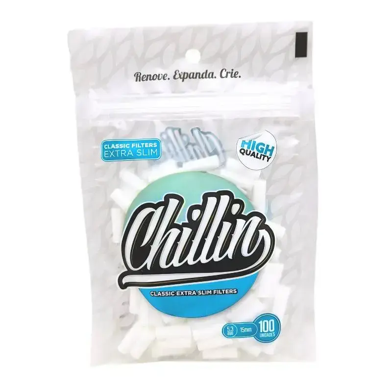 FILTRO CLASSIC EXTRA SLIM CHILLIN - 5.3MM - BAG C/ 100 FILTROS