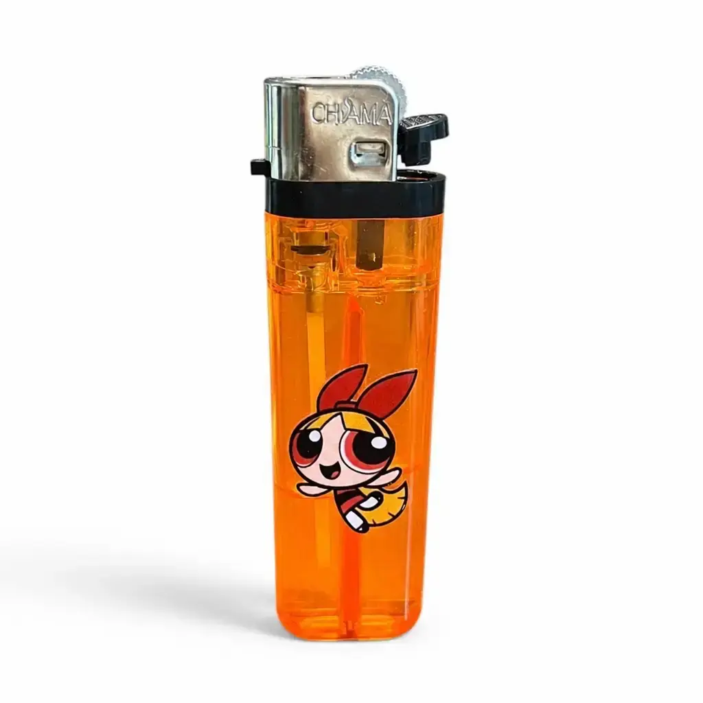 ISQUEIRO CHAMA LIGHTER - LARANJA FLORZINHA