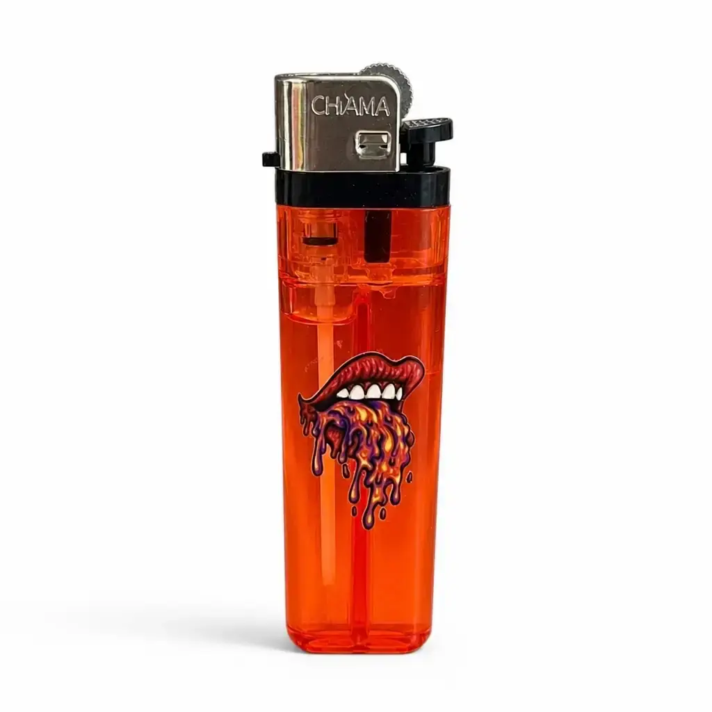 ISQUEIRO CHAMA LIGHTER - VERMELHO LÍNGUA PSICODÉLICA