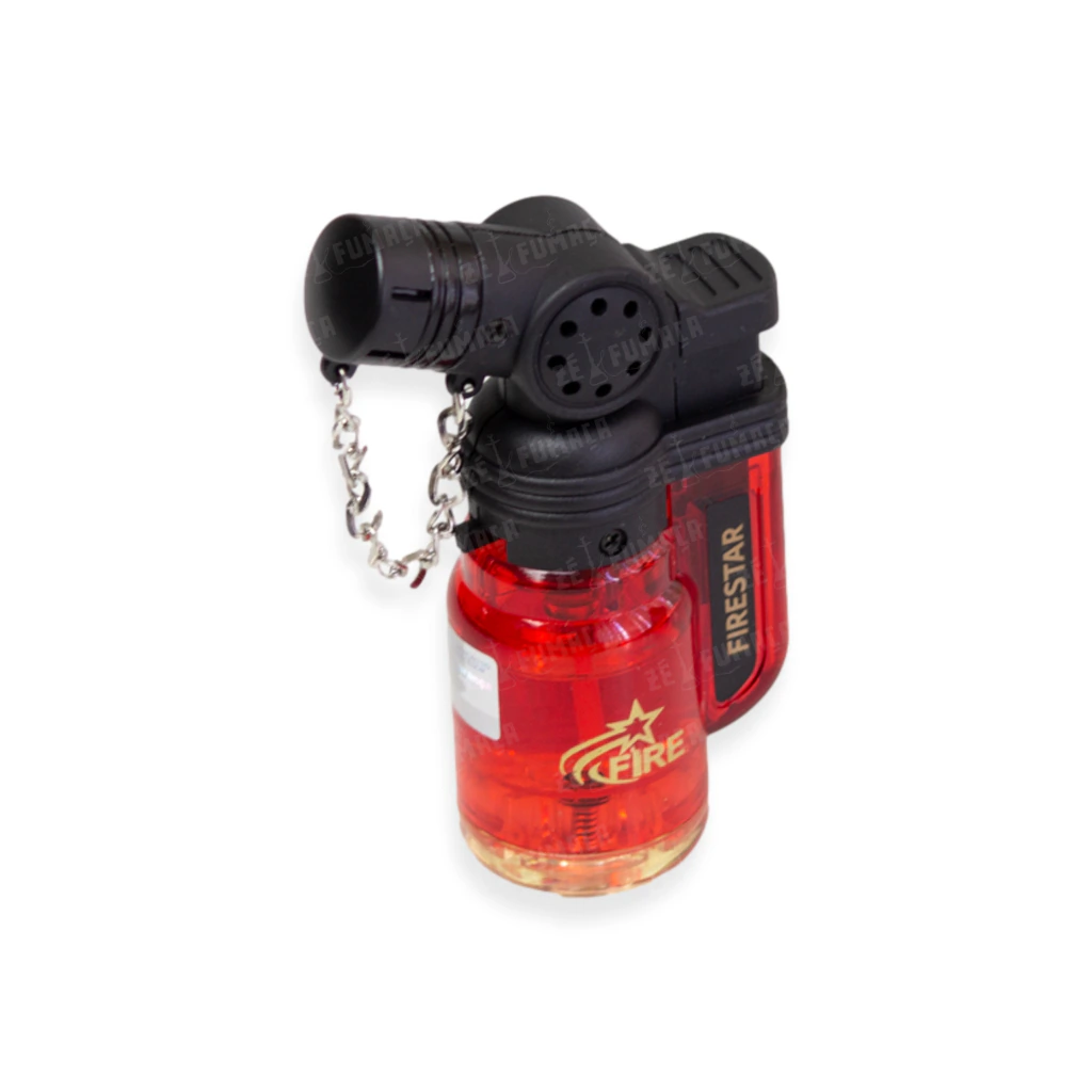 MAÇARICO FIRESTAR CURVADO - 1 CHAMA - VERMELHO