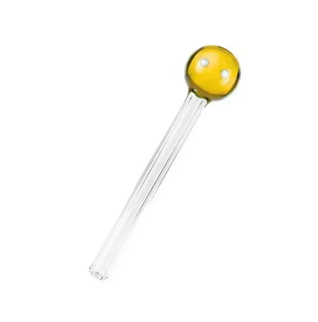 PITEIRA DE VIDRO OLHINHO - LONGA - AMARELO