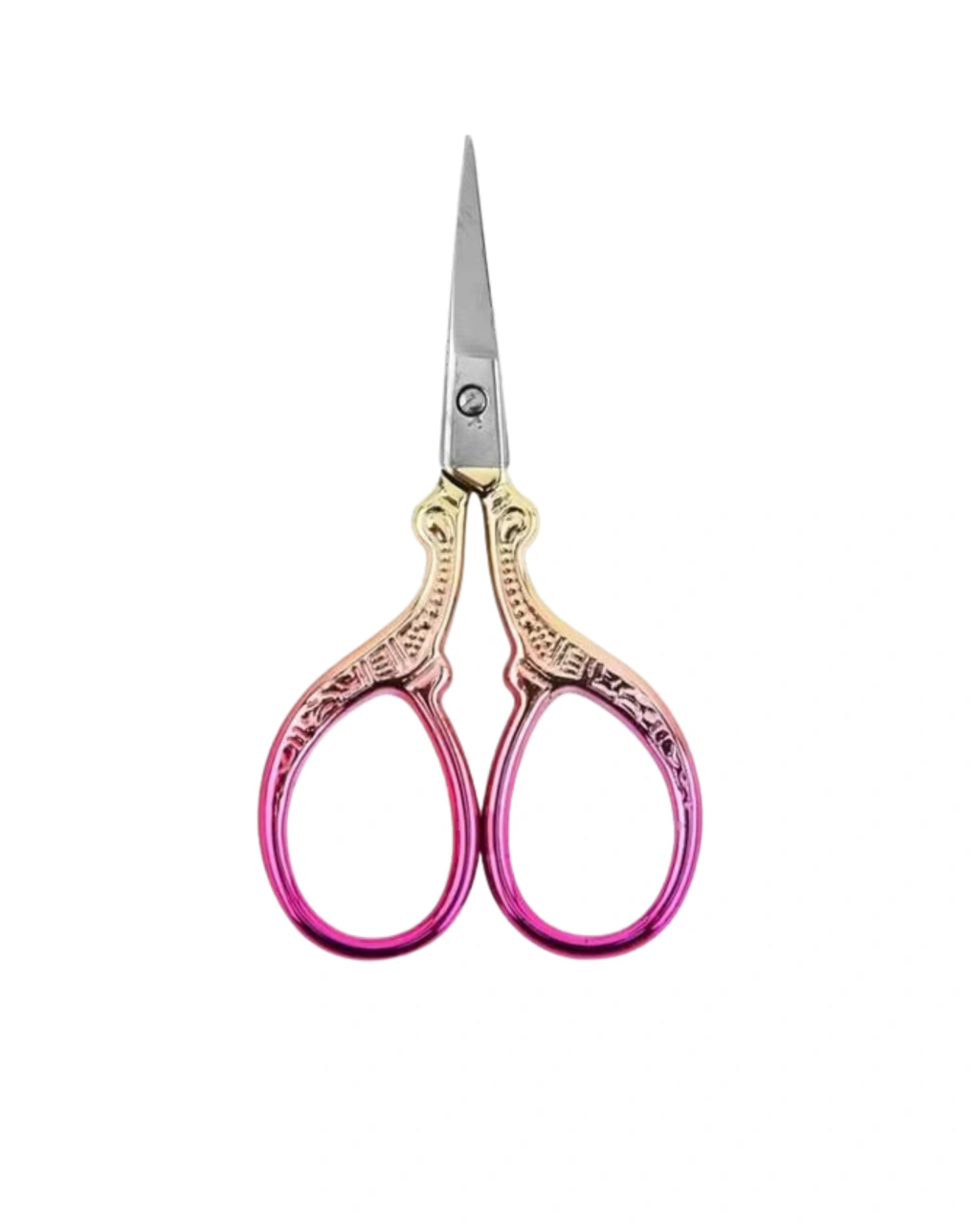 TESOURA VINTAGE - ROSA/DOURADO