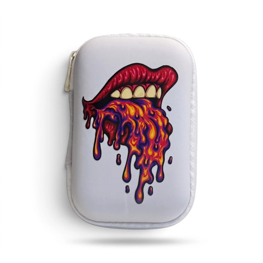 CASE BAG SIMPLES P - BRANCA - LÍNGUA PSICODÉLICA