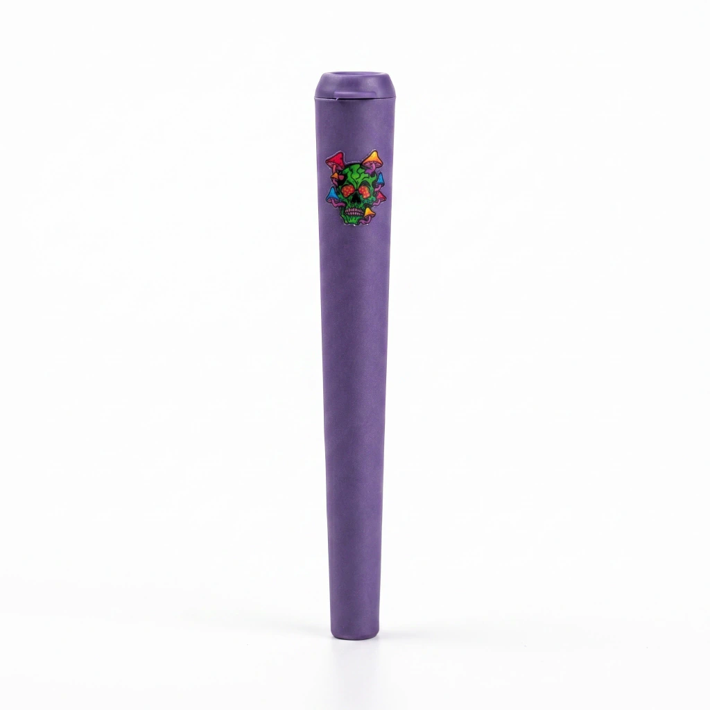 PORTA CIGARRO - ROXO - CAVEIRA COGUMELOS