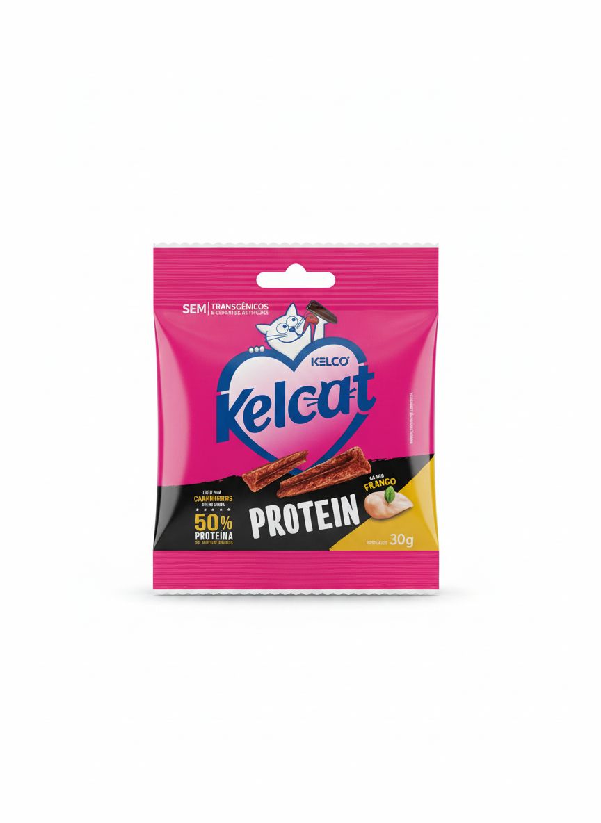 Petisco Kelcat Stick Protein Frango 30g