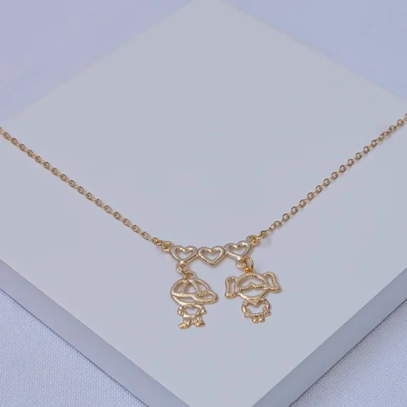 Colar dourado filhos
