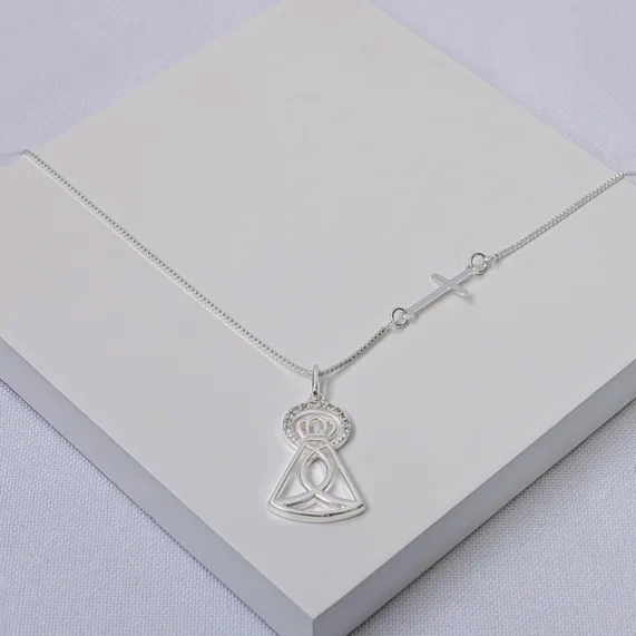 Colar prata Nossa Senhora Aparecida