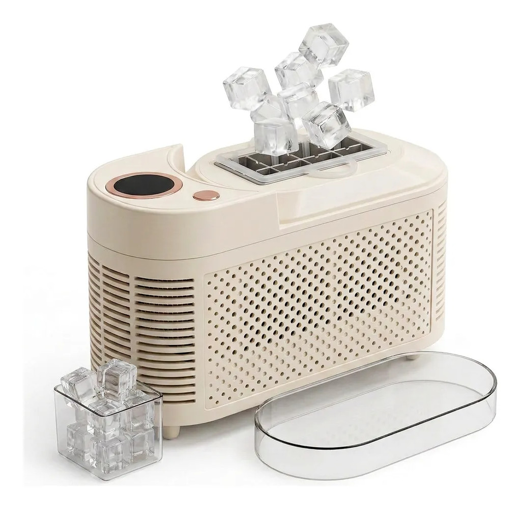 Mini Máquina de Fazer Gelo Portátil Elétrica