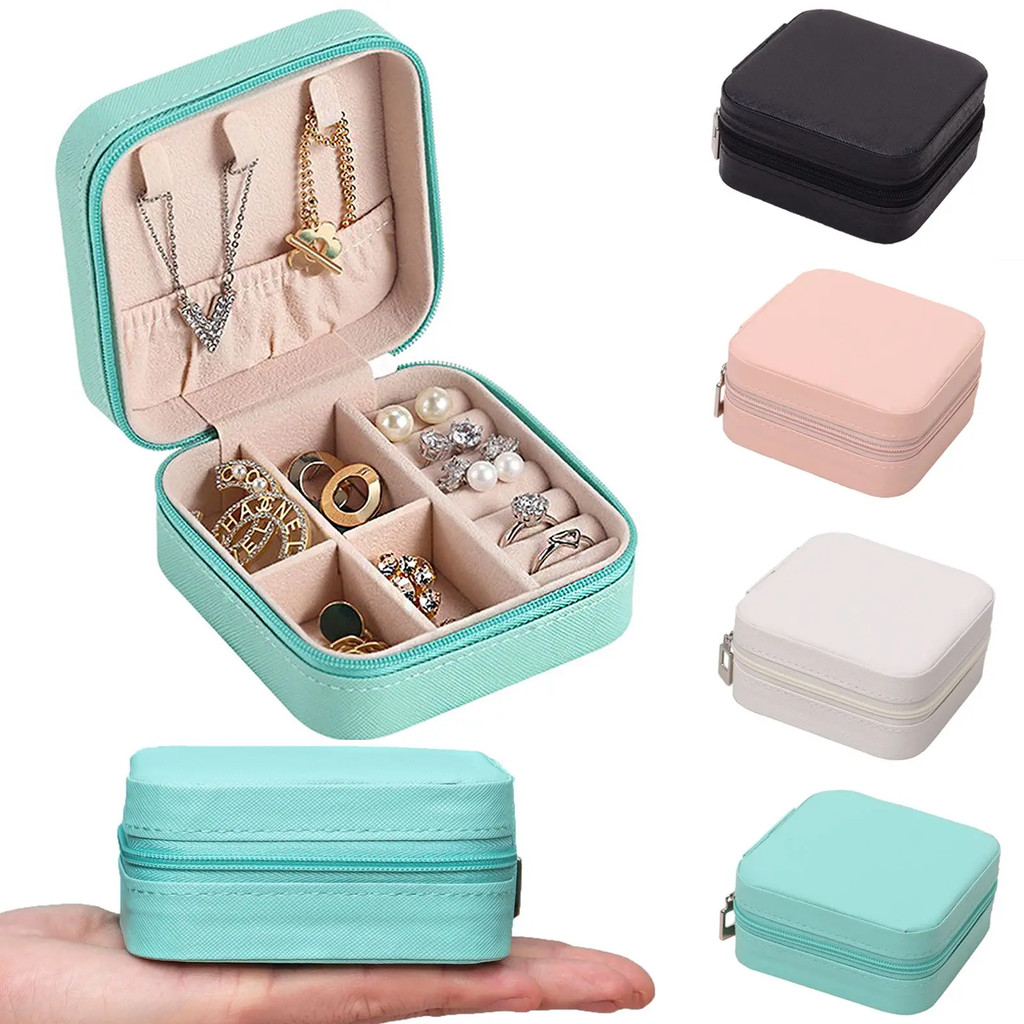 Porta Jóias Elegante para Viagem - Proteja suas Jóias com Fecho de Zíper