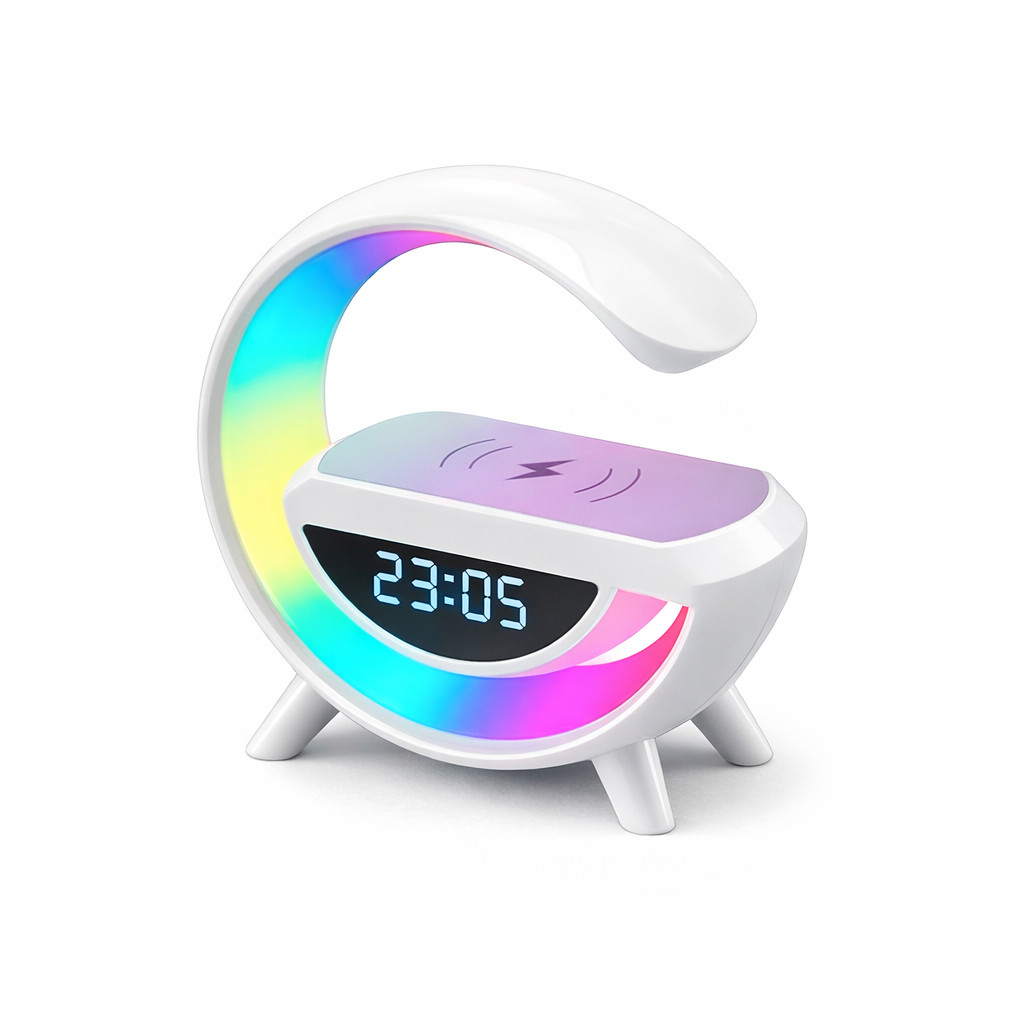 Mini Luminária G com Despertador e Tecnologia LED