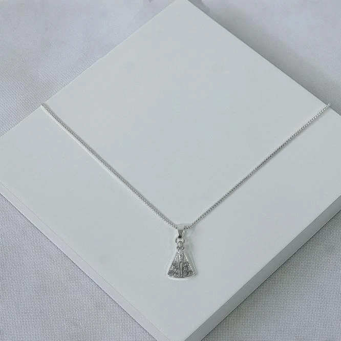 Colar prata Nossa Senhora Aparecida P
