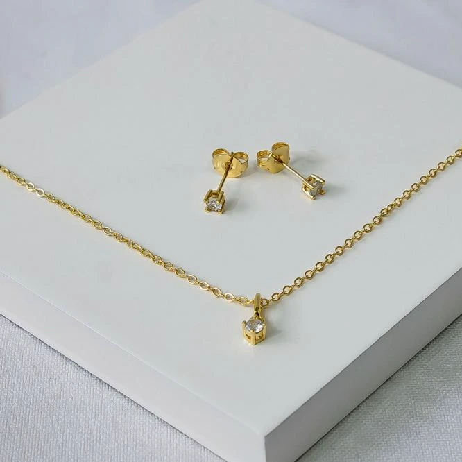 Conjunto dourado ponto de luz